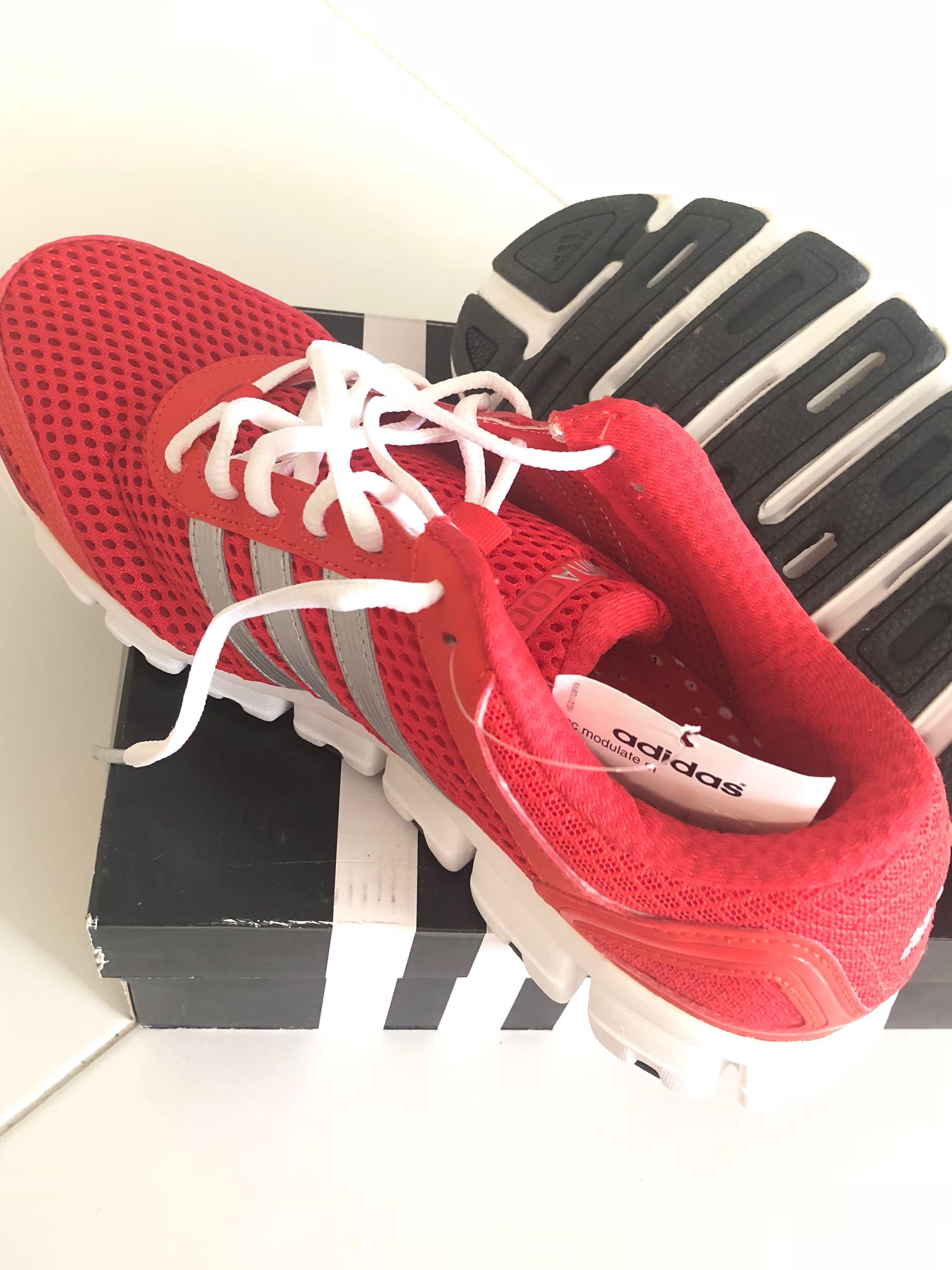 Climacool running hotsell shoes red