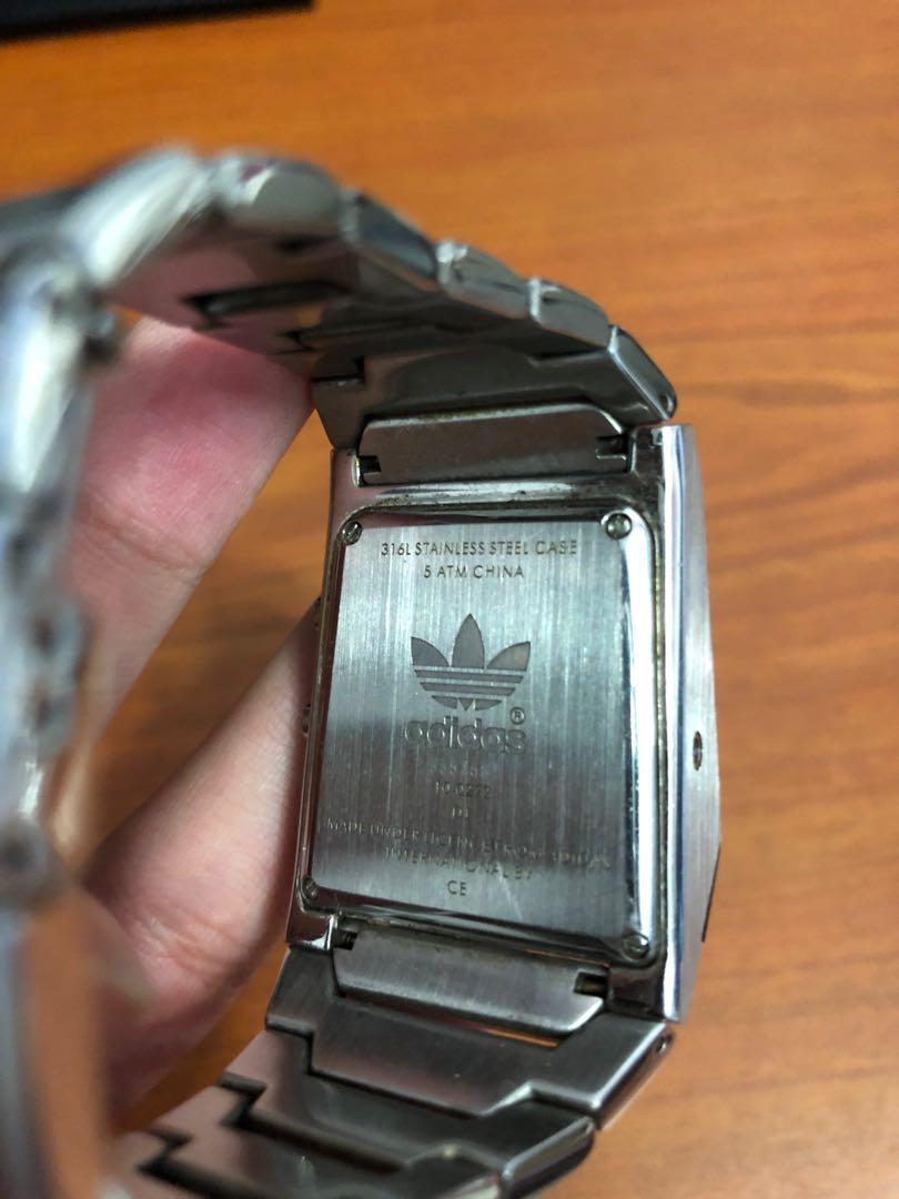 adidas watch stainless steel