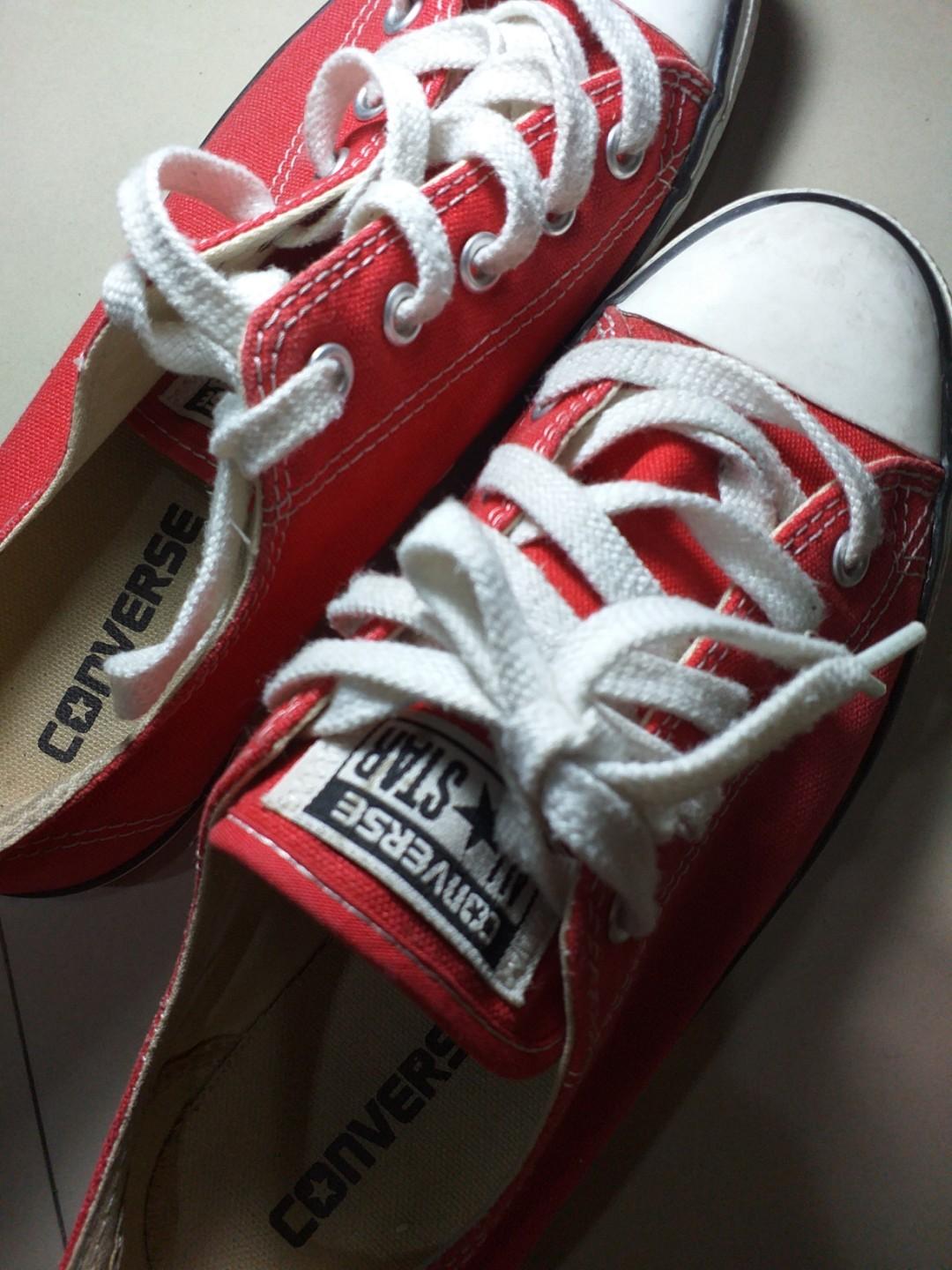 old red converse