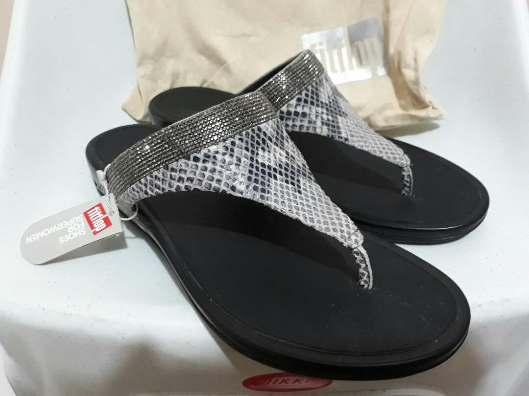AUTHENTIC Fitflop Banda Crystal Snake Sandals Women s Fashion