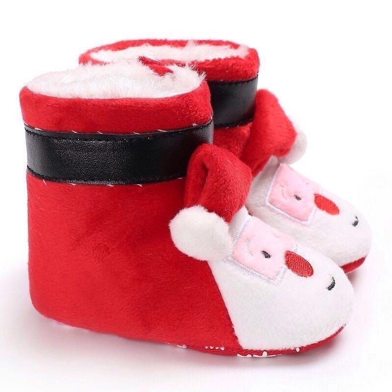 baby santa shoes