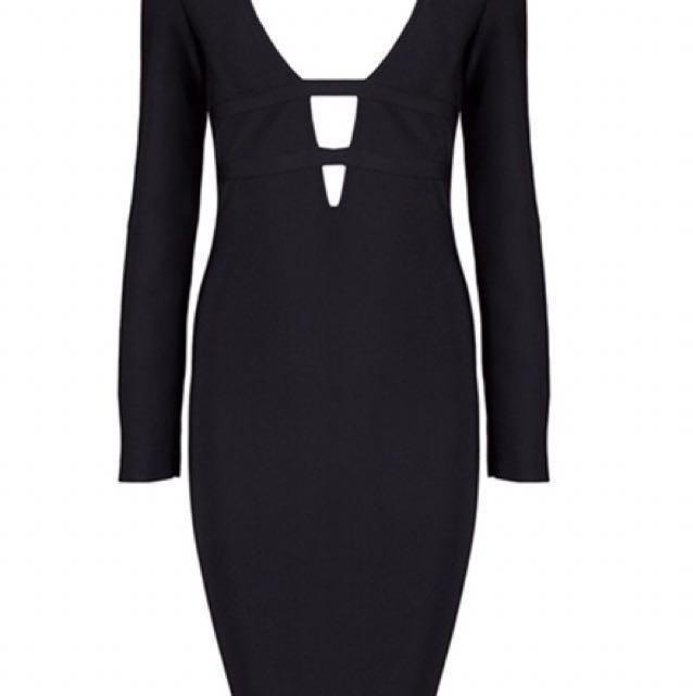 Bandage Dress / Herve Leger Inspired (Category: Dresses) located in Quezon City. Submitted by iamkitkat (Listing ID 143551786, Image 2). Description: Never Used Super thick and heavy fabric High Quality bandage dress from hongkong Fits XS-S Super elegant & Sexy Your curves will pop out in this dress Reason for selling is too daring and revealing for me My vitals is 36-27-35 for your referrence.