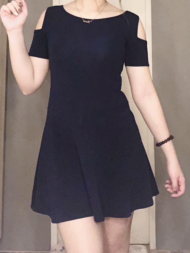 Semi off shoulder dress sales