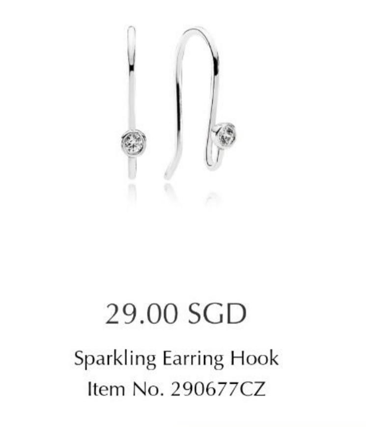 Sparkling earring hook pandora online
