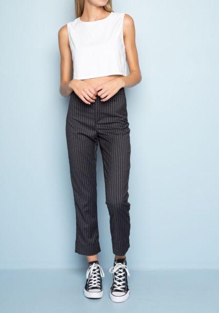 brandy melville pinstripe pants