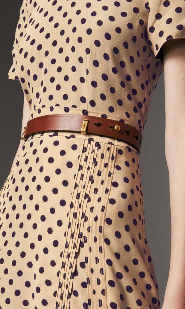 Burberry Bridle Leather Belt, Luxury