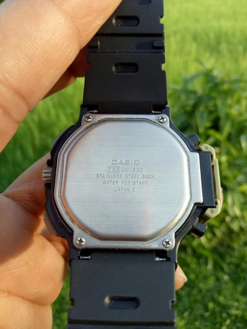Casio alti meter aw 330 Men s Fashion Watches Accessories
