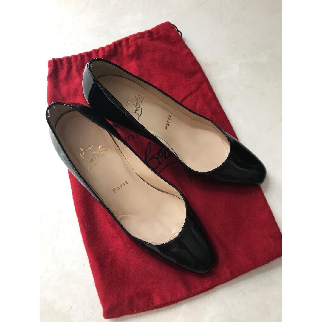 christian louboutin classic black heels