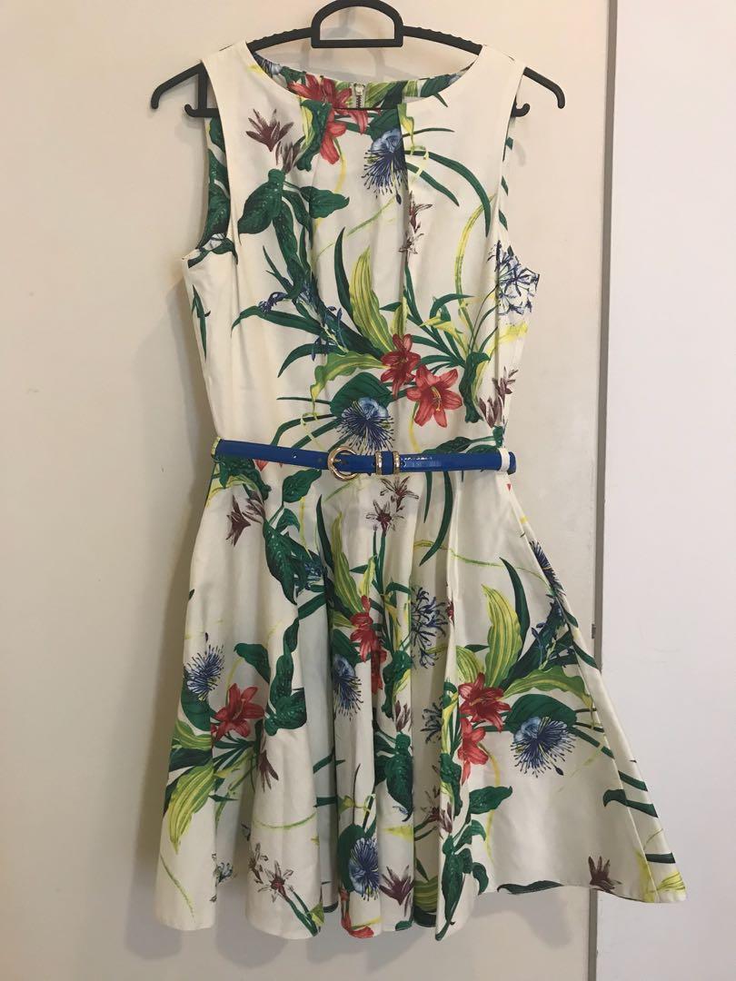 closet floral skater dress Closet London Closet Satin Floral Print Sleeveless Skater Dress, $49 | Asos