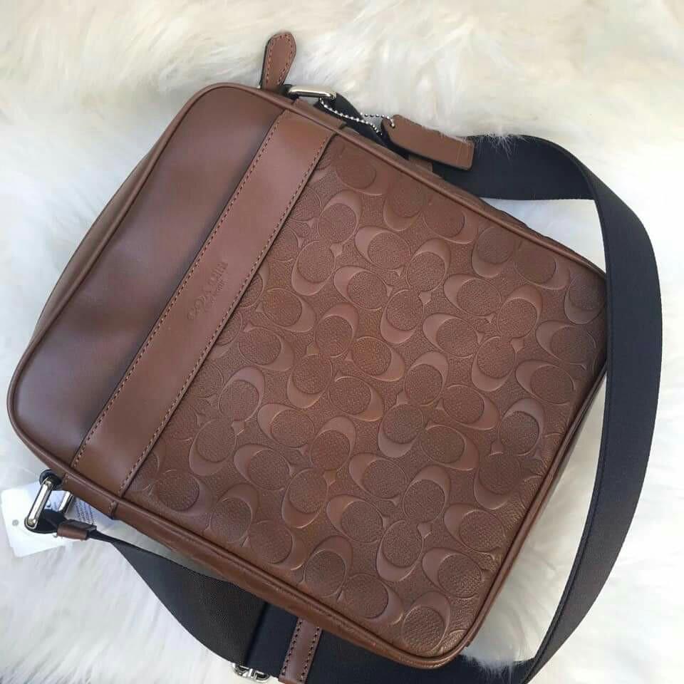 coach charles flight bag in signature
