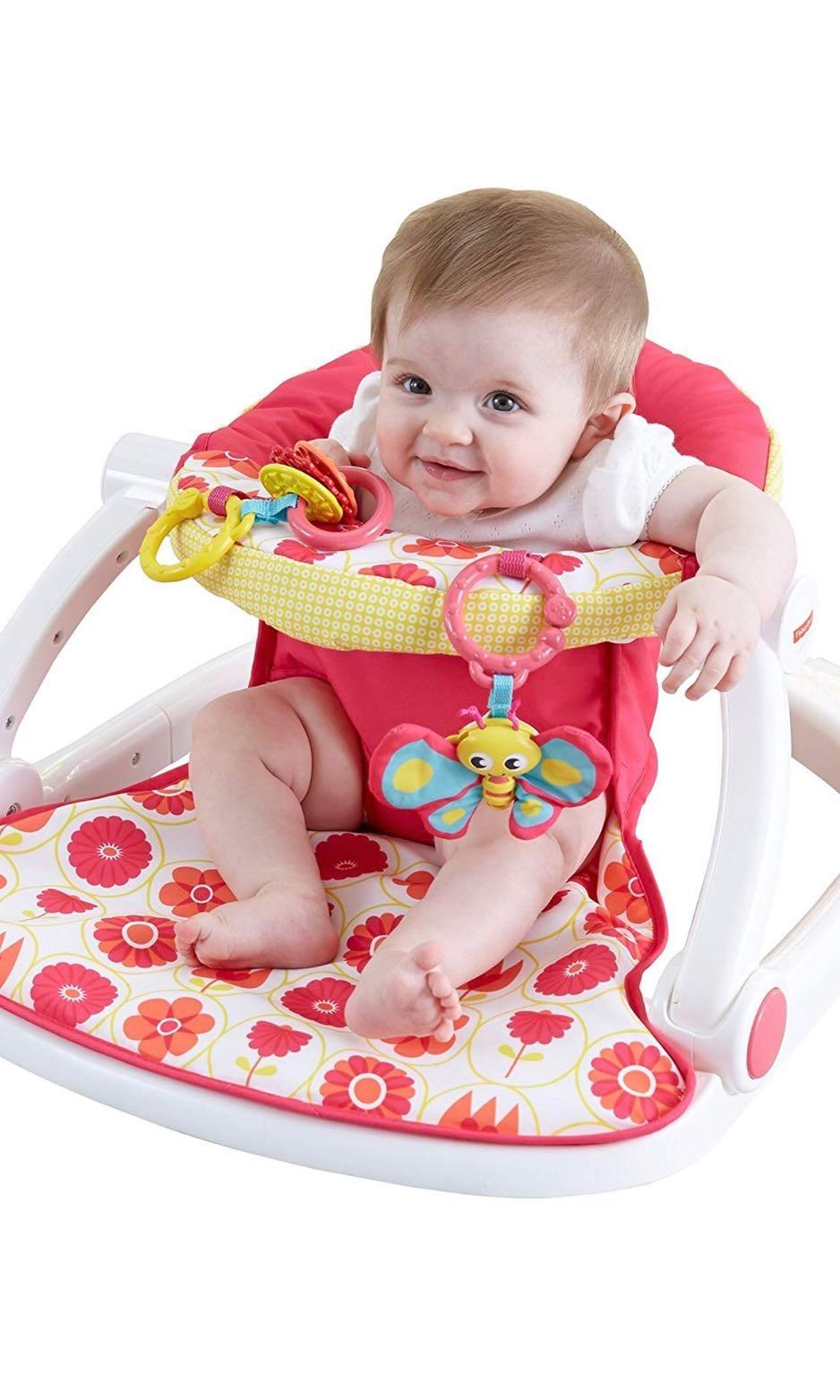 Fisher price sit me outlet up floor seat pink
