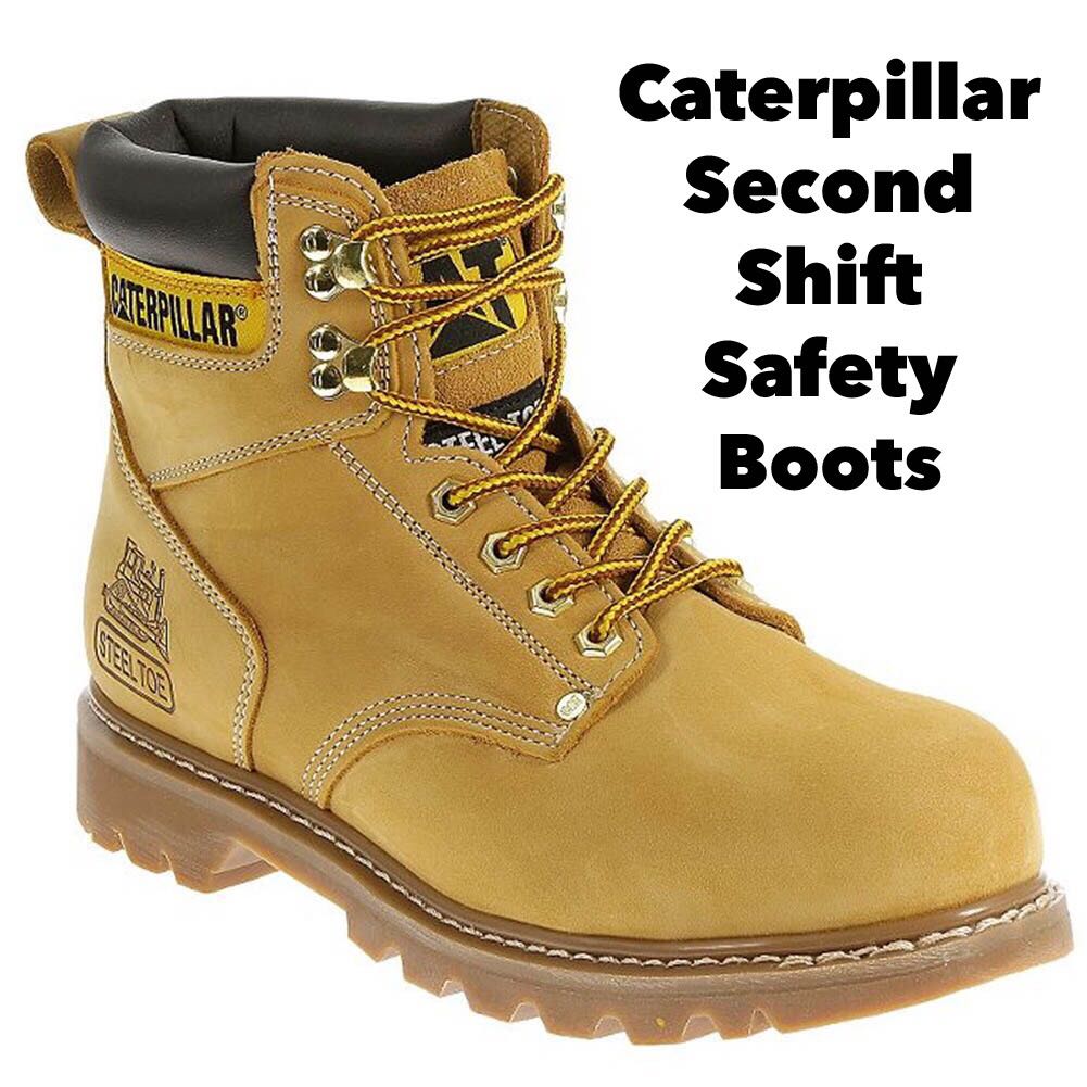 cat second shift work boots