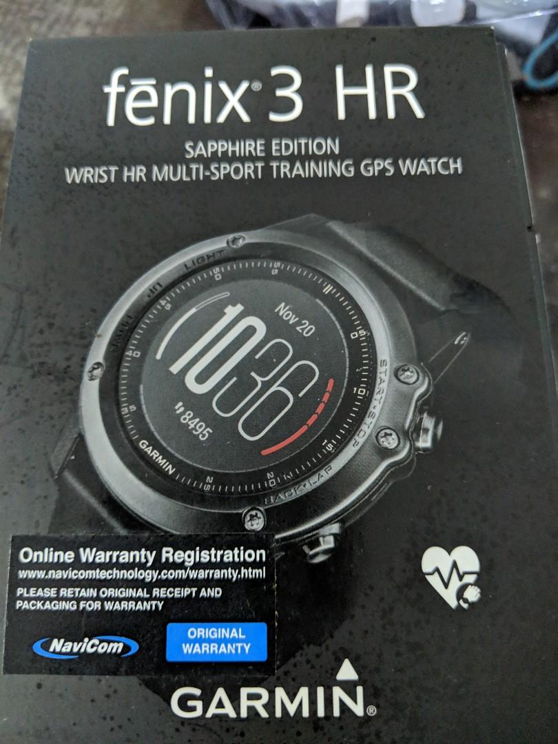 Garmin fenix 3 new arrivals hr warranty