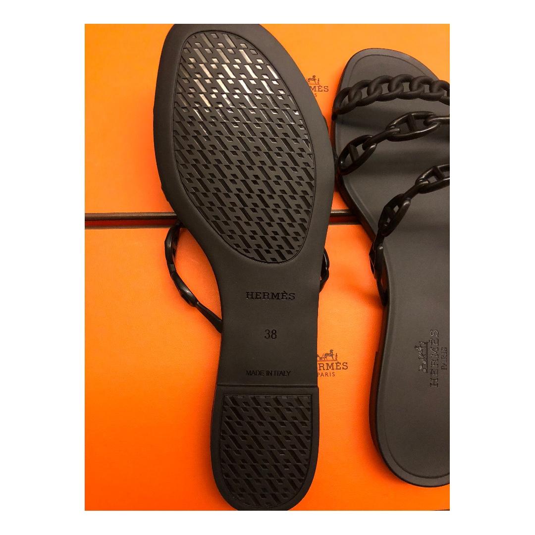 hermes jelly sandals