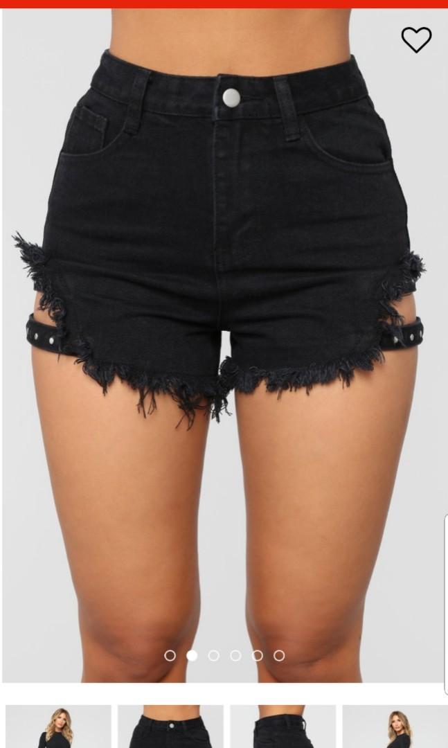 High waisted denim shorts fashion nova on sale