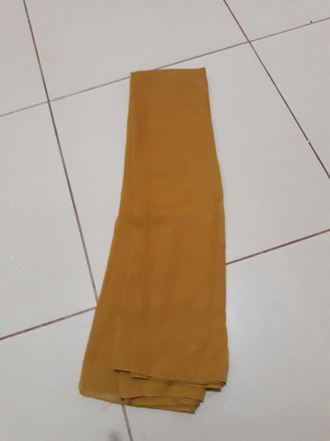 Hijab Paris Mustard Fesyen Wanita Muslim Fashion Syal Di Carousell