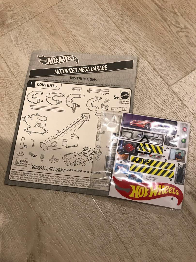 Hot Wheels Motorized Mega Garage Toys Games Bricks Figurines