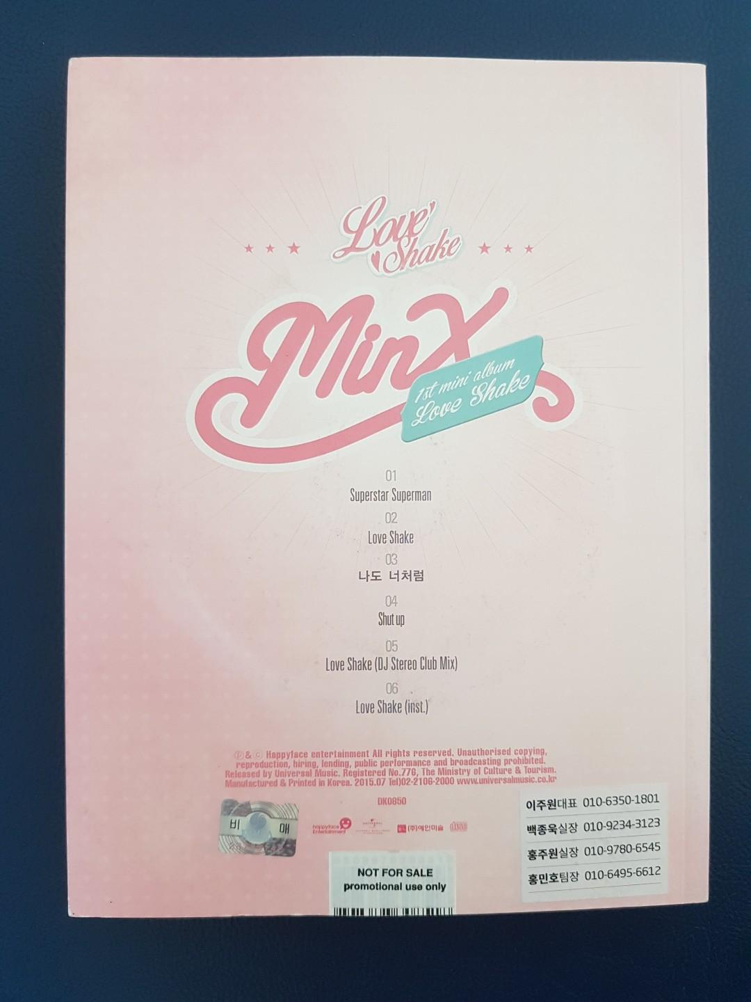 MINX 1st MINI ALBUM Love Shake 最終価格です。 - K-POP/アジア