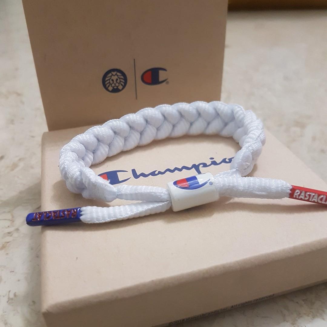 Instocks Rastaclat x Champion Bracelet White Men s Fashion Watches Accessories Jewelry on Carousell