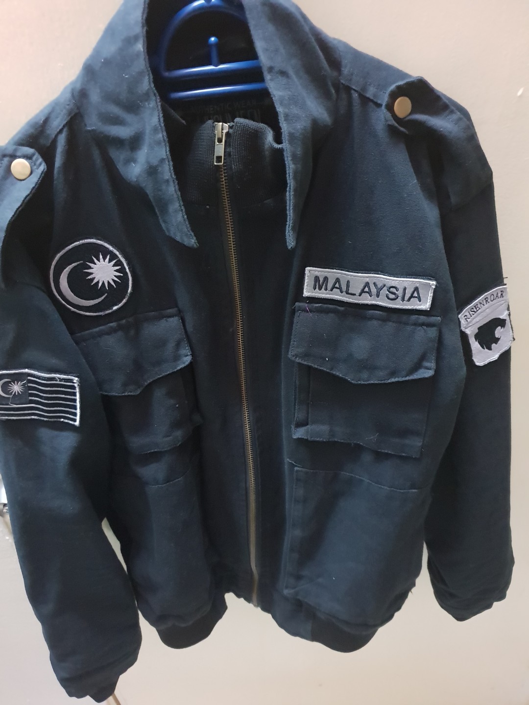 Jacket Malaysian Army Black Edition, Men's Fashion, Coats, Jackets and