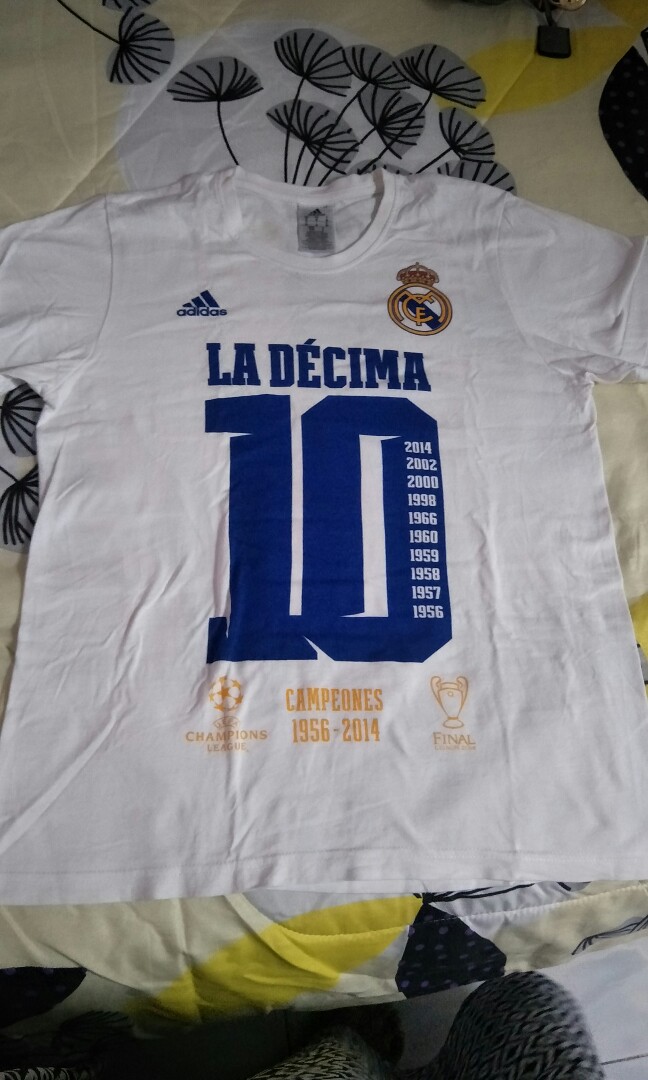 La Decima 10 Real Madrid Winners Champions Football T shirt