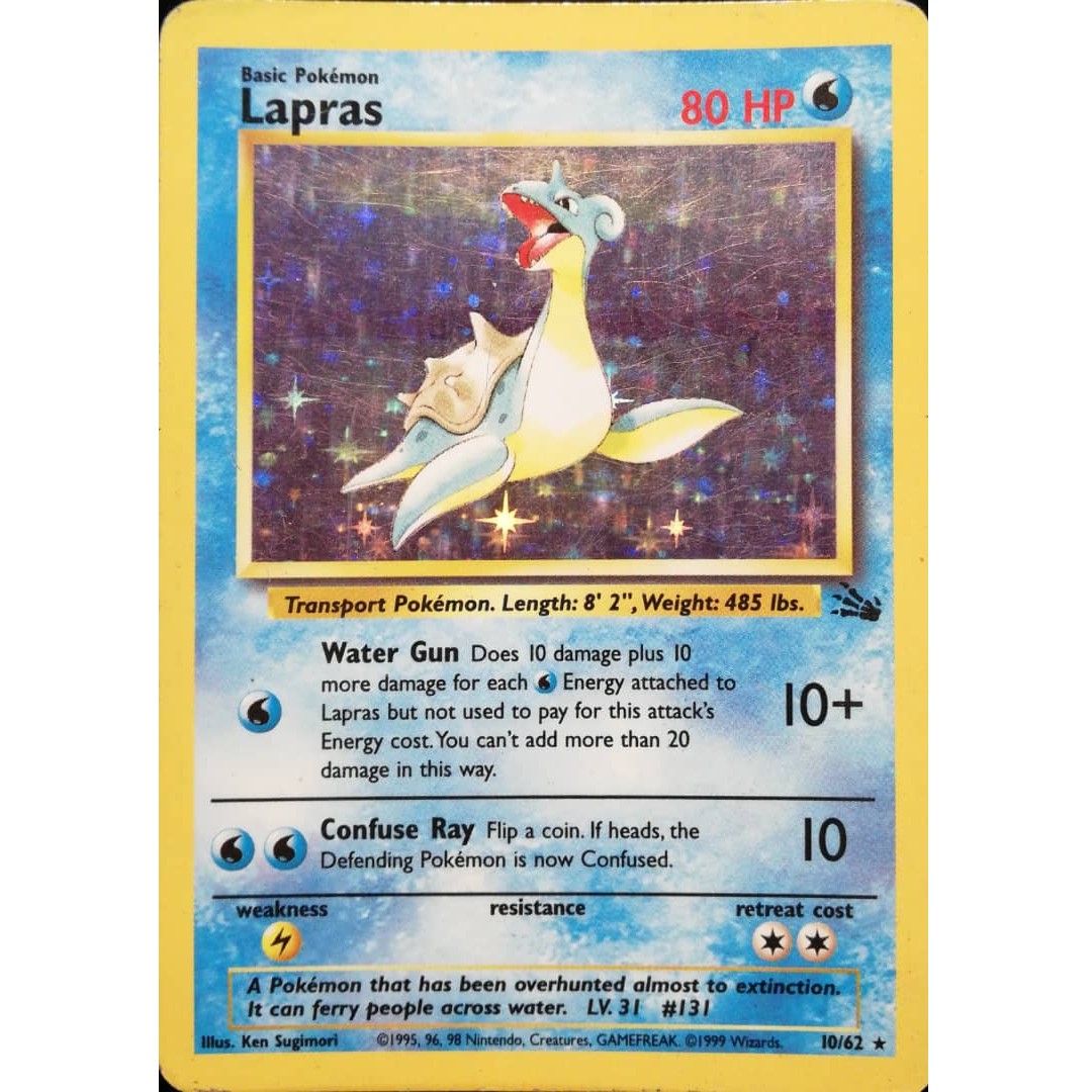 Lapras 10 62, Hobbies & Toys, Toys & Games On Carousell