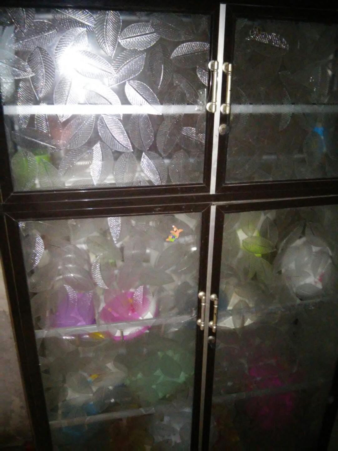 Lemari Aluminium Kaca Untuk Simpan Pecah Belah Kitchen Appliances Di Carousell
