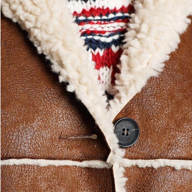 Mango faux discount shearling jacket