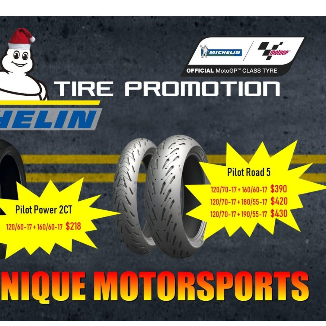 Michelin Tyre Offer Michelin Pilot Road 5 From 390 Motorcycles Motorcycle Accessories On Carousell
