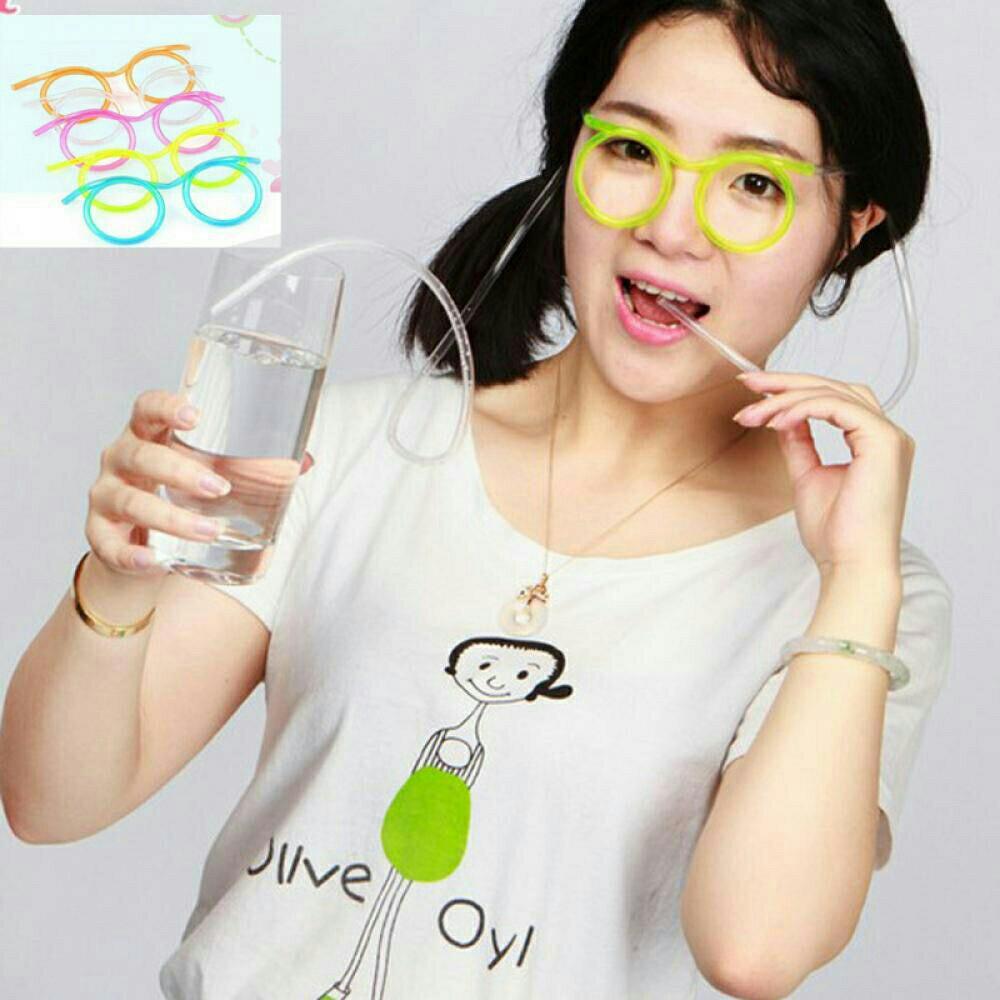 Novelty Juice Toys Straw Glasses Kids Long Tube Fun Drinking, Hobbies