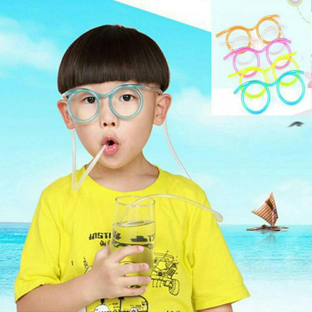Novelty Juice Toys Straw Glasses Kids Long Tube Fun Drinking, Hobbies