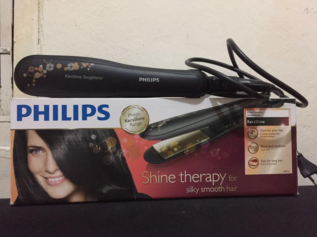 PHILIPS HAIR STRAIGHTENER KERASHINE CATOKAN RAMBUT PHILIPS HP