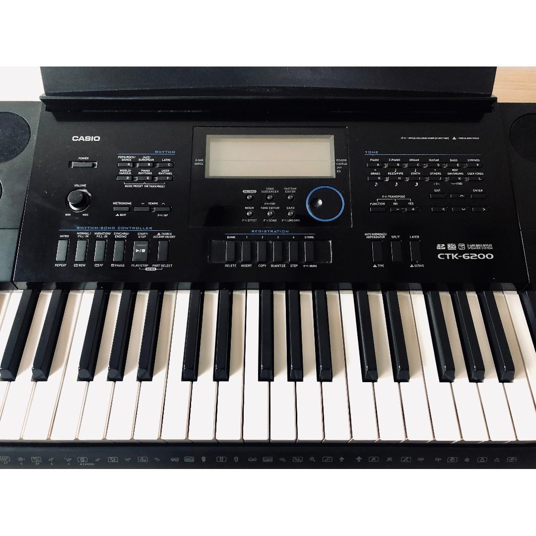 Piano keyboard Casio CTK 6200 Hobbies Toys Music Media Musical Instruments on Carousell
