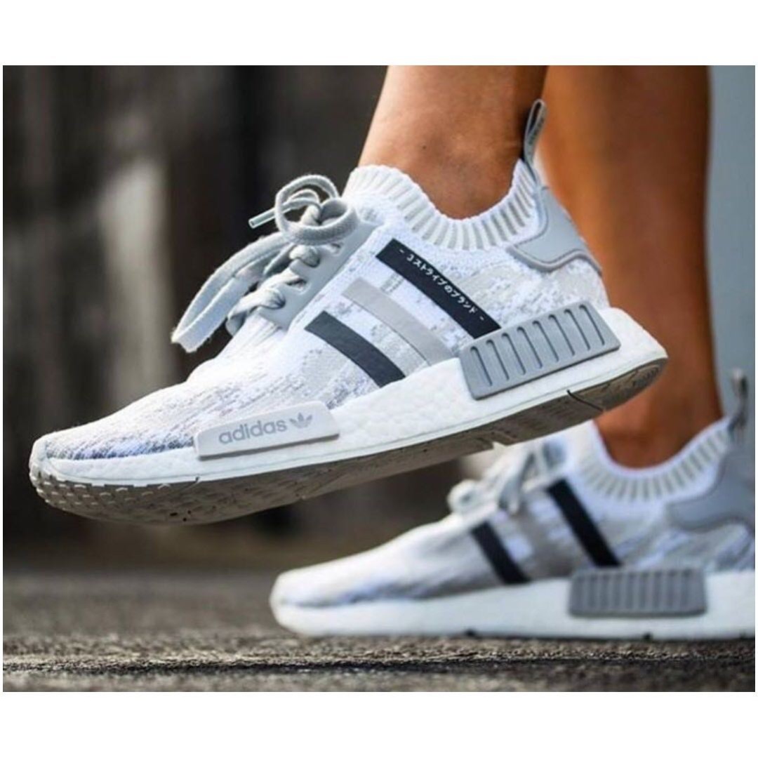 adidas nmd womens white and grey