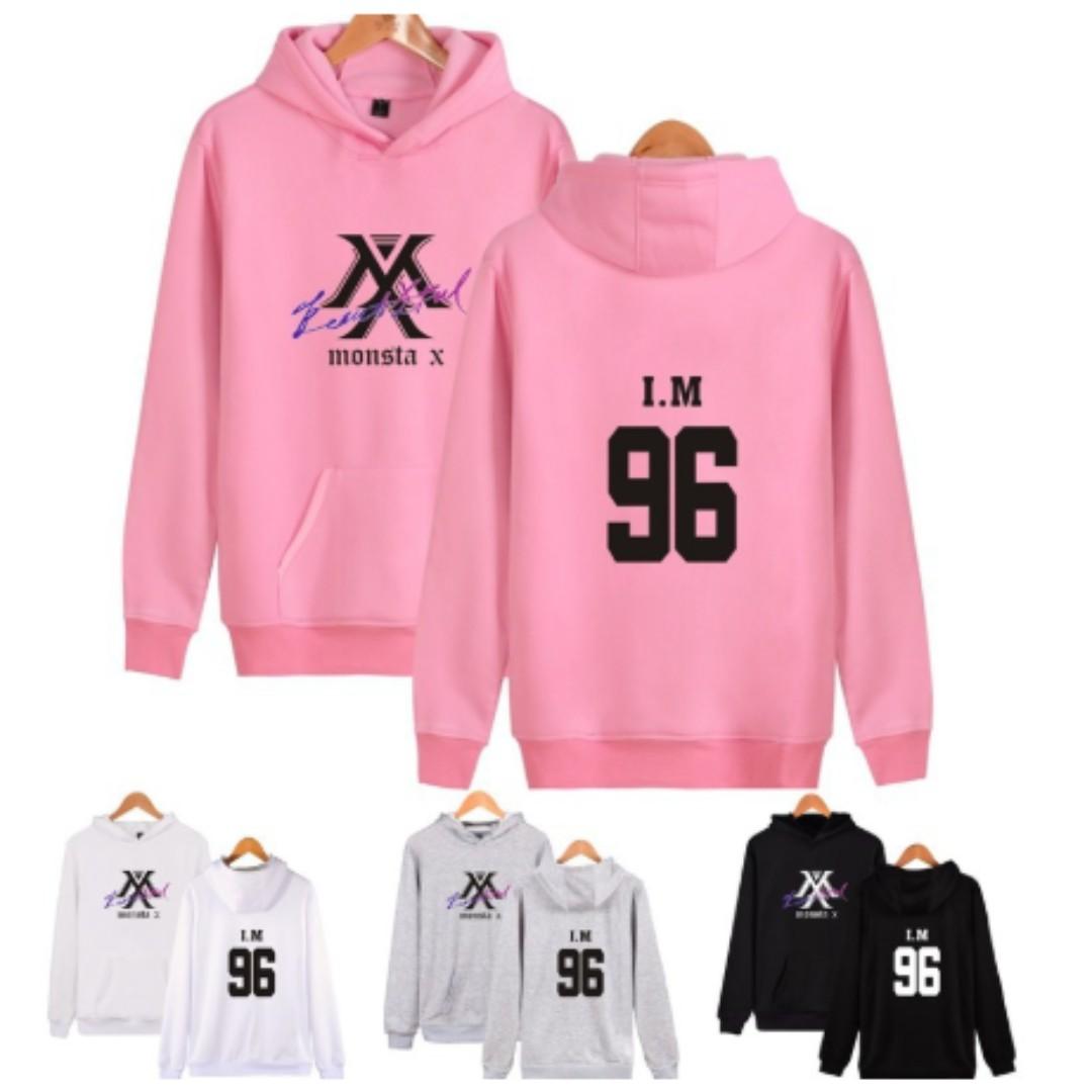 Po Monsta X Hoodie Long Sleeve Pullover Entertainment K Wave On Carousell Monsta x logo barry b. carousell