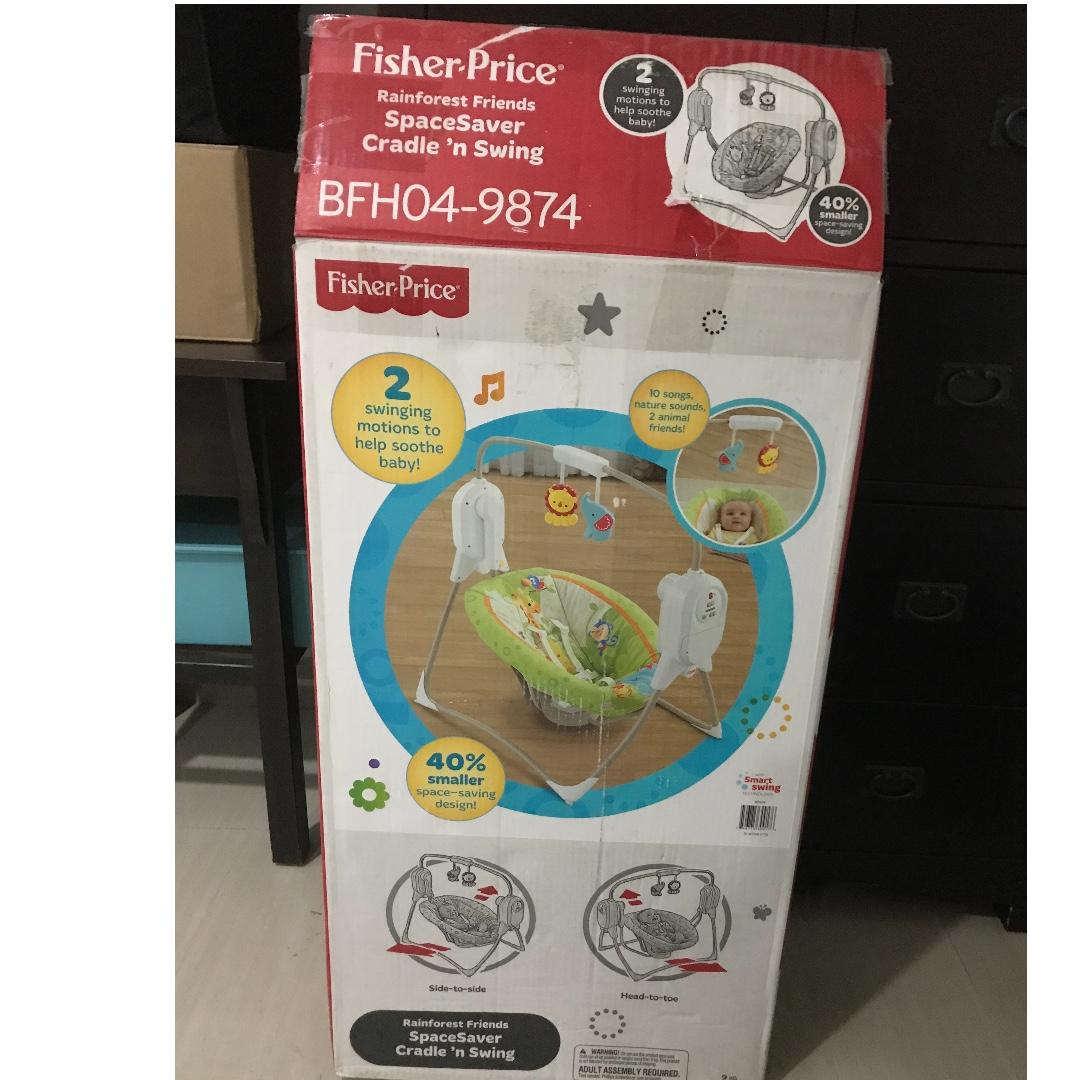 Fisher price space saver cradle and swing outlet
