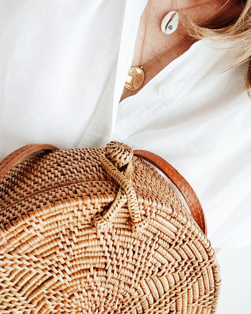 Rattan woven bag, Women's Fashion, Bags & Wallets, Tote Bags on Carousell