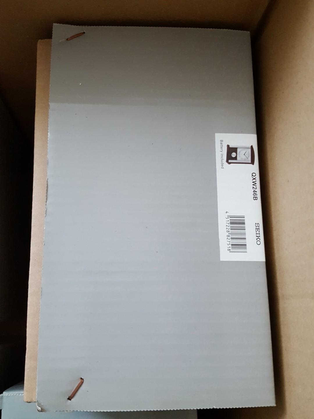 Seiko Desktop Clock QXW246B, Furniture & Home Living, Home Decor