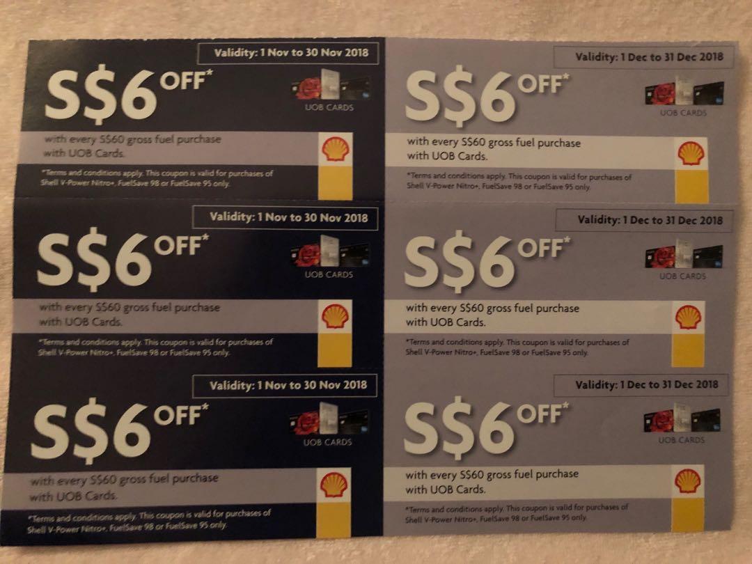 SHELL Voucher, Tickets & Vouchers, Vouchers on Carousell