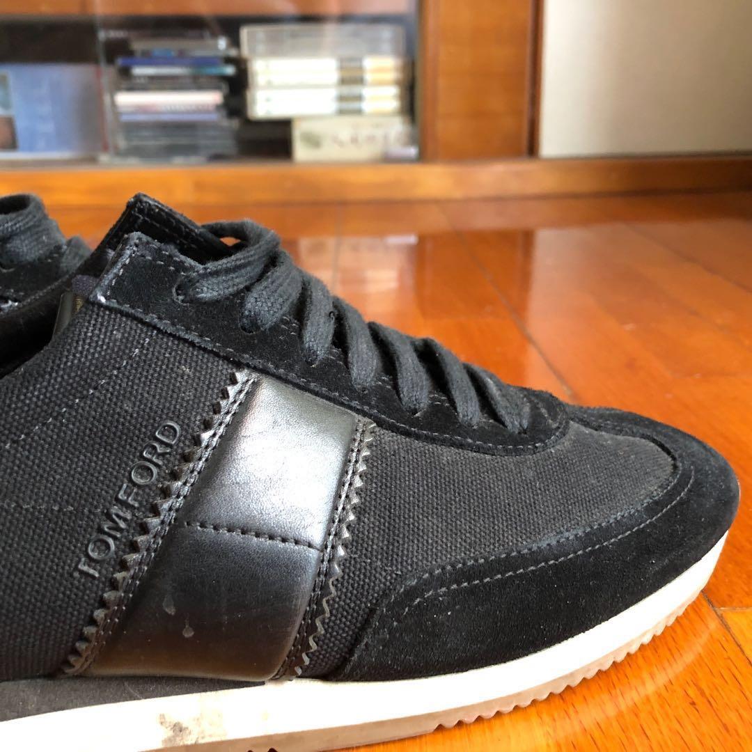 Tom Ford Orford Black Leather Sneakers, 男裝, 鞋, 西裝鞋- Carousell