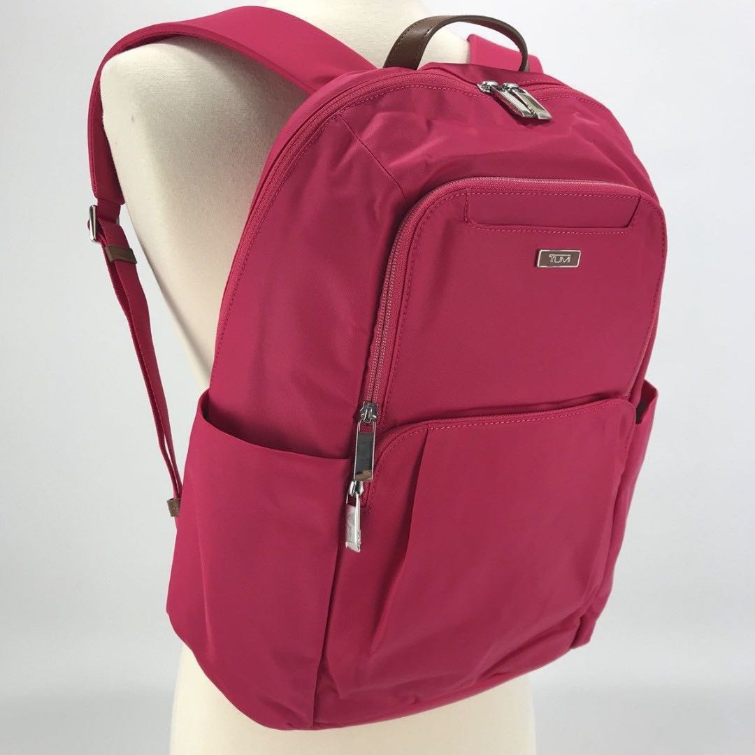 tumi backpack pink