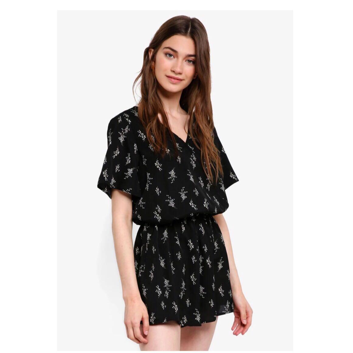 black playsuit size 18