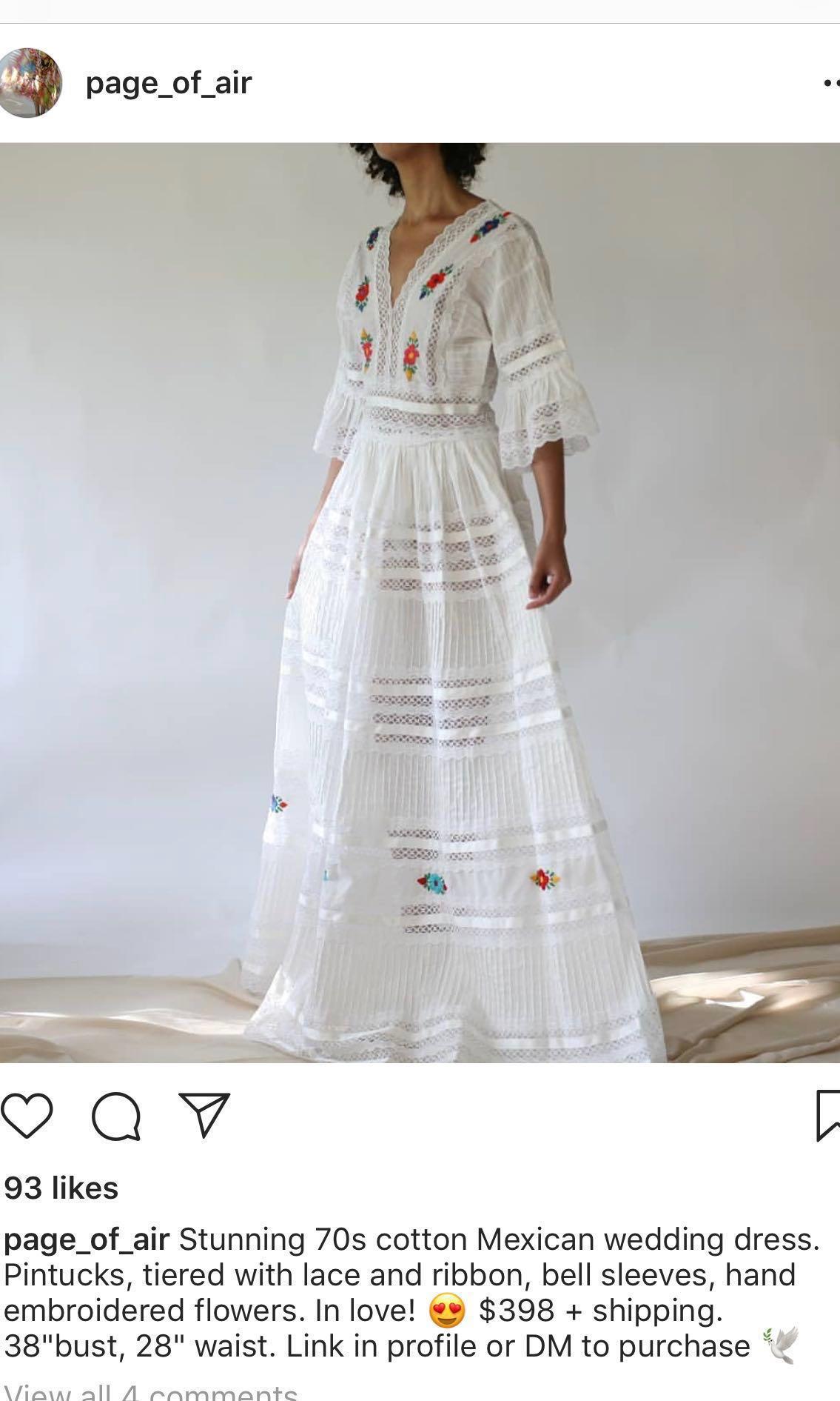 vintage mexican dress