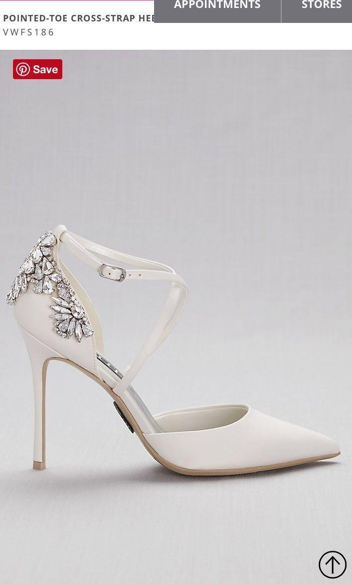 White by Vera Wang Pointed-Toe cross 