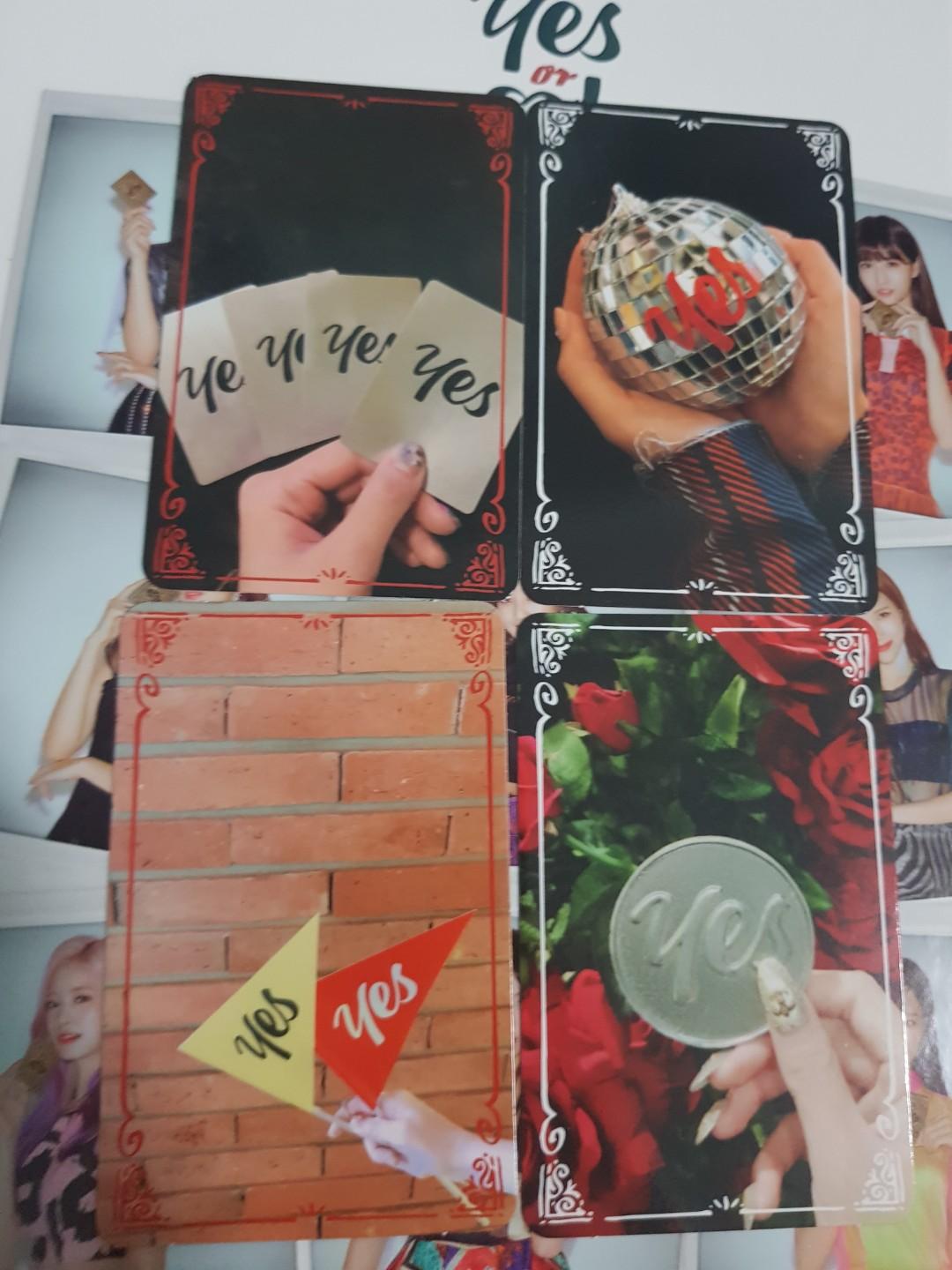 Wts Twice Yes Or Yes Hand Photocards Entertainment K Wave On Carousell Yes or yes 2018.11.05 6pm#twice #트와이스 #yesoryes #preorderonly #photocard twice has unveiled an eerie new music video teaser for their upcoming comeback with yes or yes! wts twice yes or yes hand photocards