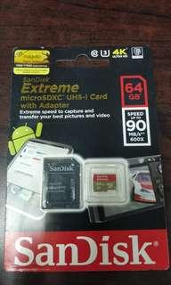 Sandisk Extreme Class 10 64gb for Sports Cameras