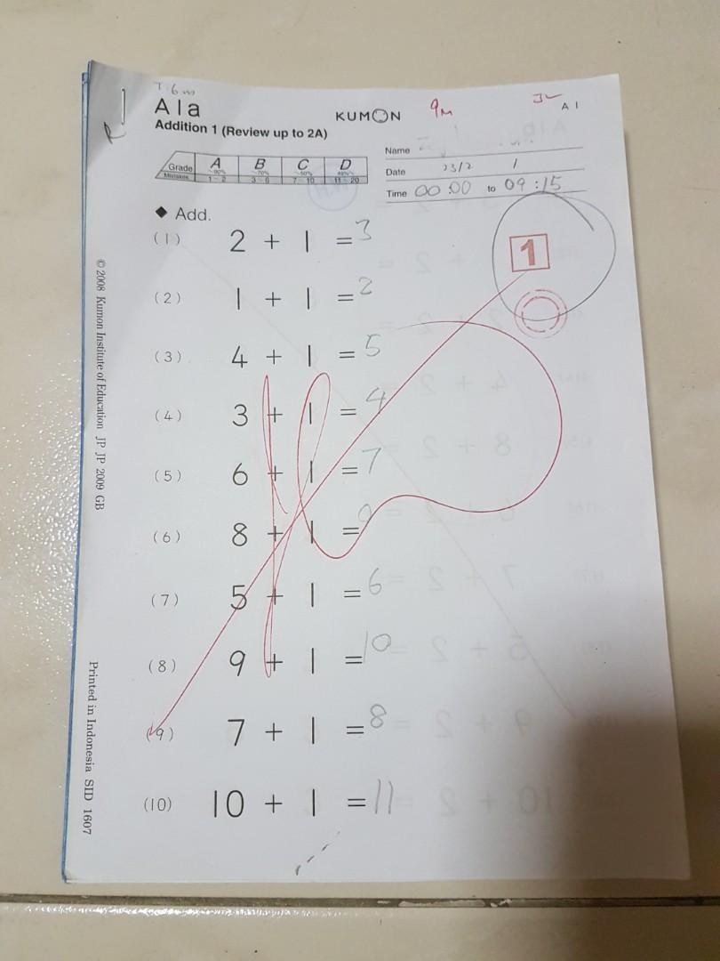 ð 400pgs Lvl A Kumon Maths Worksheets, Hobbies & Toys, Books ...