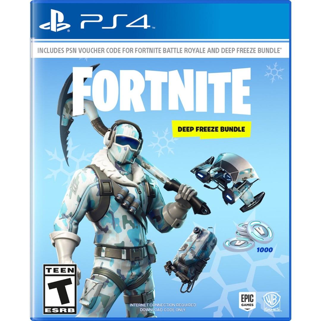 Fortnite Ps4 香港 下載 全新ps4 Fortnite Deep Freeze Bundle 美版 英文 下載號沒有實體碟 要塞英雄合作多人求生對戰大逃殺 遊戲機 遊戲機遊戲 Carousell