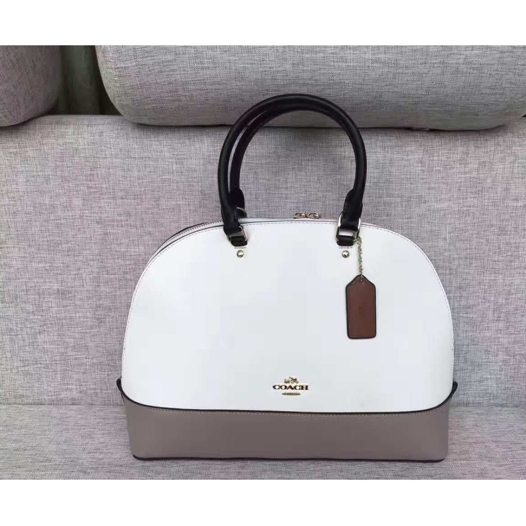 Coach Geomtrc Colorblock Mini Sierra Satchel Chalk Fog, Accessorising -  Brand Name / Designer Handbags For Carry & Wear Share If You Care!