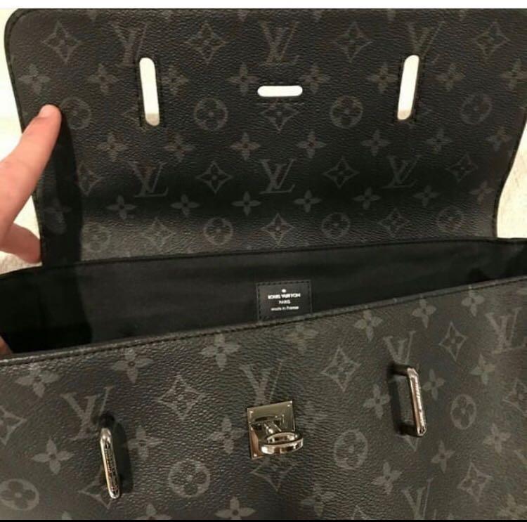 Louis Vuitton Black Monogram Eclipse Steamer Backpack 624lvs316